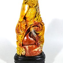 早期壽山石雕【芙蓉石，單龍搶珠】 歷史價格詳細信息