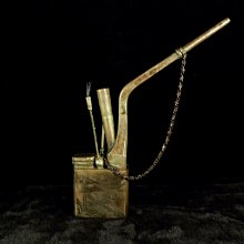 雕花老煙鍋，西廂記紋飾老煙鍋，銅煙鍋，民國時期，黃銅材質，雕9538 歷史價格詳細信息