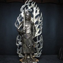 【不動明王】銅質 雙面 佛卡 唐卡 佛教 [31073] 歷史價格詳細信息