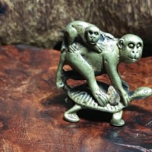 【代代封侯 長壽無疆】  雕塑大師 羅廣維 猴銅雕 歷史價格詳細信息