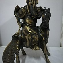 關公騎馬 關聖帝君 關公 武財神 黃銅 鎮宅避邪 招財 歷史價格詳細信息