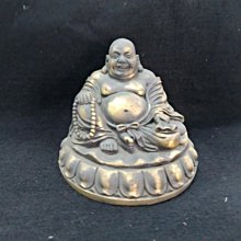 彌勒佛銅雕，約2.03公斤，高寬各約16、15公分，老舊品，編號3f,4p0h 歷史價格詳細信息