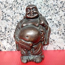 彌勒佛銅雕，約2.03公斤，高寬各約16、15公分，老舊品，編號3f,4p0h 歷史價格詳細信息