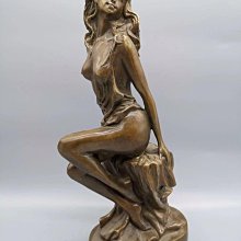 美女銅像，海外回流，擺件，高浮雕款，立體，有刮傷，品相看圖，22153 歷史價格詳細信息