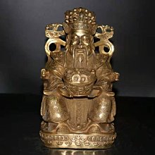 純銅財神爺神像公司店鋪辦公室家用招財擺件文財神範蠡銅像鎏金 歷史價格詳細信息