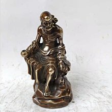 純銅達摩佛像擺件彩繪供奉禪意達摩祖師銅像家居客廳店鋪裝飾禮品 歷史價格詳細信息