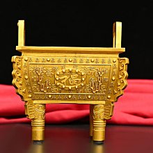 銅鼎擺件黃銅四方鼎公司辦公室鼎盛千秋客廳開業禮品司母戊鼎大號~閒雜鋪子 歷史價格詳細信息