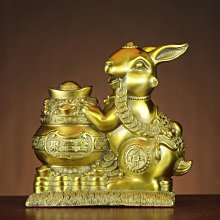銅兔子擺件錢兔似錦可愛卡通家居桌面電視櫃書房禮物裝飾品 歷史價格詳細信息