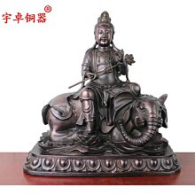 文殊普賢菩薩青銅佛像擺件 歷史價格詳細信息