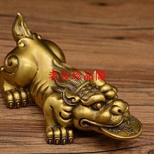 貔貅咬錢 銅貔貅  招財 銅製 化煞 聚財 防小人 歷史價格詳細信息