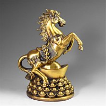 三友社 黃銅馬擺件銅長城奔馬躍馬工藝品馬家居辦公室zyy 歷史價格詳細信息