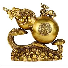 黃銅葫蘆家居擺件八卦掛件辦公純客廳臥室銅開口蓋空心葫蘆工藝品 歷史價格詳細信息