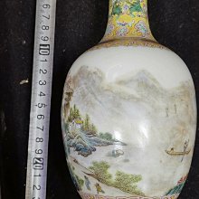 民國粉彩山水人家馬蹄水盂仿古瓷器古董古玩舊貨老貨文房用品 歷史價格詳細信息