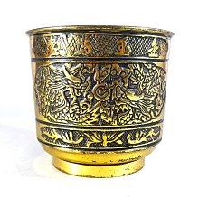 [銀九藝 ] 早期二手 西藏 字大明咒 八吉祥 鎏金銅 香爐 歷史價格詳細信息