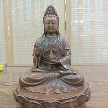 紫銅觀音擺件南海觀世音菩薩佛像蓮花坐像家用寺廟佛堂供奉觀音像 歷史價格詳細信息