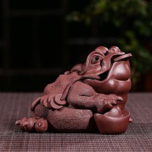 紫砂金蟾寵擺件大號招財三足蟾蜍玩臺裝飾辦公店鋪擺件禮品 歷史價格詳細信息