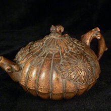 朱泥壺_清末梨皮泥繪文旦壺約220cc 歷史價格詳細信息