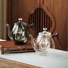 側木把觀山四方玻璃泡cha壺 耐高溫防爆 耐高溫煮cha壺 爐煮cha器 玻璃花cha壺 家用cha水分離玻璃泡cha壺 歷史價格詳細信息