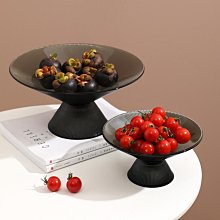 玻璃水果盤 輕奢風家用客廳茶几高腳果盤 網紅北歐ins風零食盤-滿599免運 歷史價格詳細信息