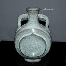 南宋官窯粉青釉花觚 古董古玩收藏品真品 仿古瓷器 宋瓷擺件 歷史價格詳細信息