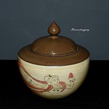 柴燒純手造手繪缸型杯 口徑5.5。高度5.5。整個器型敦實厚4498 歷史價格詳細信息