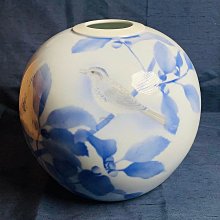 日本深川制君島一郎合作聯名款青花描金百合花盤18576 歷史價格詳細信息