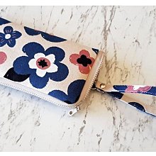 手作機縫  藍色扶桑花斜背包 小書包 上街包 零錢包 手機包 相機包 方便包 歷史價格詳細信息