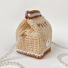 手作鉤針包包 diy縫紉編織包包 diy手工包包 手提包 斜挎包 鉤針編織毛線笑臉包手提包 手工編織diy材料包 送女友 歷史價格詳細信息