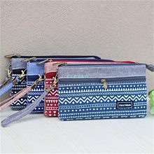 女式布藝小零錢包新店上復古漢服森系文藝繡花流蘇短款帆布錢包 歷史價格詳細信息