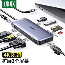 綠聯 USB-C/Type-C轉4K HDMI+DP/DisplayPort +VGA轉換器 歷史價格詳細信息