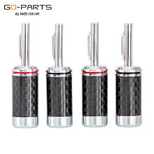 碳纖維發燒級純銅鍍銠香蕉插頭碳纖香蕉頭接觸靣大耐用實心插頭 歷史價格詳細信息