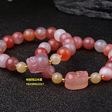 天然鹽源瑪瑙方糖手鍊女款單圈時尚小清新水晶雕刻方塊手串飾品-玲瓏心飾 歷史價格詳細信息