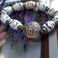 天然 藍紋瑪瑙手鐲 （5）天空藍顏色白雲狀紋路 細版 現貨 實拍 內徑 55.1mm 版寬 19.1mm 歷史價格詳細信息