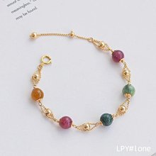 天然碧璽 桶珠手串 珠鏈 手珠 避邪 防災 擋煞 歷史價格詳細信息