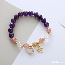 ~QJ~新款貓眼石手鏈韓國時尚個性氣質時尚灰月光水晶串珠手串 歷史價格詳細信息