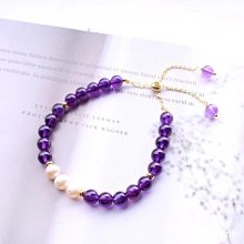 天然烏拉圭紫水晶手鏈女細3mm刻面14k金珠紫氣東來11883 歷史價格詳細信息