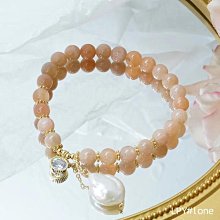 ~QI~新款清新時尚手串人間水蜜桃果色桃子白瑪瑙手鏈手串少女心小眾款 歷史價格詳細信息