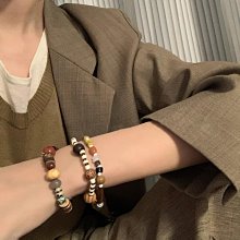 新中式天然石鈦鋼鏈條拼接項鍊女 小眾設計雙層龍紋珠串珠鎖骨鍊 金屬碎銀子脖頸鍊 中性冷淡風疊戴情侶項鏈 韓版時尚造型飾品 歷史價格詳細信息