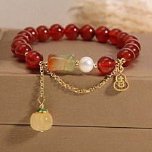 瑪瑙手鏈 超級轉運 水晶手鍊 開運手環 手鍊 手鐲 開運 旺財 招桃花 水晶瑪瑙手串 綠色 韓系 飾品 女 歐美流-玲瓏心飾 歷史價格詳細信息