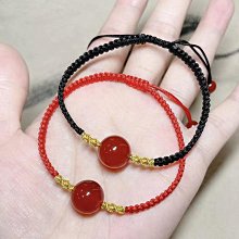 本命年手工編織天然玉石紅繩腳鏈繩鈴鐺男女腳環腳串簡約時尚百搭特艾超夯 精品 歷史價格詳細信息