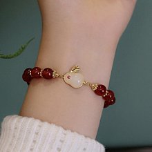 本命年女屬兔年手鏈天然原石紫金砂108顆佛珠朱砂念珠護身符手串 歷史價格詳細信息