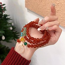 天然紅瑪瑙玉兔手鏈女生和田玉兔子女士朱砂手串女款手飾品 歷史價格詳細信息