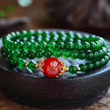 6mm天然和田玉 /和闐玉-藕粉. 南紅蓮蓬珍珠設計多圈手串s 歷史價格詳細信息