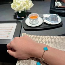 VCA Van Cleef & Arpels 二手 梵克雅寶 四葉草 稀有彼得石 銀色 男女都可戴 物主甩賣 歷史價格詳細信息