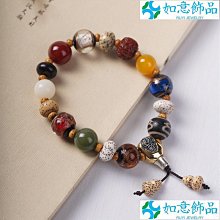 靈隱十八籽菩提子手鍊男女佛珠款 星月金剛瑪瑙多寶18籽手串-玲瓏心飾 歷史價格詳細信息