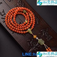 天然涼山南紅手串單圈手錬首飾飾品櫻桃紅水紅冰粉圓珠佛珠配飾女 歷史價格詳細信息