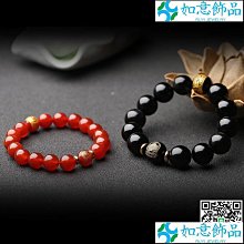天然紅瑪瑙本命佛手鍊女款本命年黑瑪瑙手串男十二生肖守護神 0601~善緣閣 歷史價格詳細信息