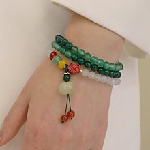 復古福牌玉石平安扣手鏈女2022年新款轉運珠手串手繩飾送閨蜜禮物 歷史價格詳細信息