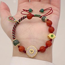 天然和田玉手鐲ins小眾設計輕奢復古高級感手鏈新款 歷史價格詳細信息