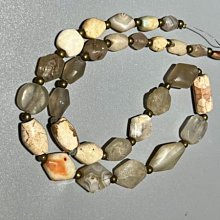 （按條賣）年老瑪瑙水晶混搭，淺色系，剁珠，圓墩子型 歷史價格詳細信息